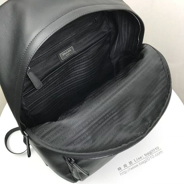 prada男包 普拉達專櫃2020爆款 2VZ066 Prada新款黑色雙肩包 Prada男士後背包  pyd2041